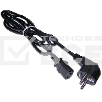 Шнур питания C13-Schuko, 3х0.75, 220В, 10А, черный, 3 метра, фото 1
