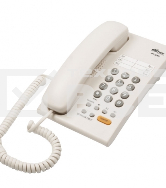 Телефон проводной Ritmix RT-330 белый