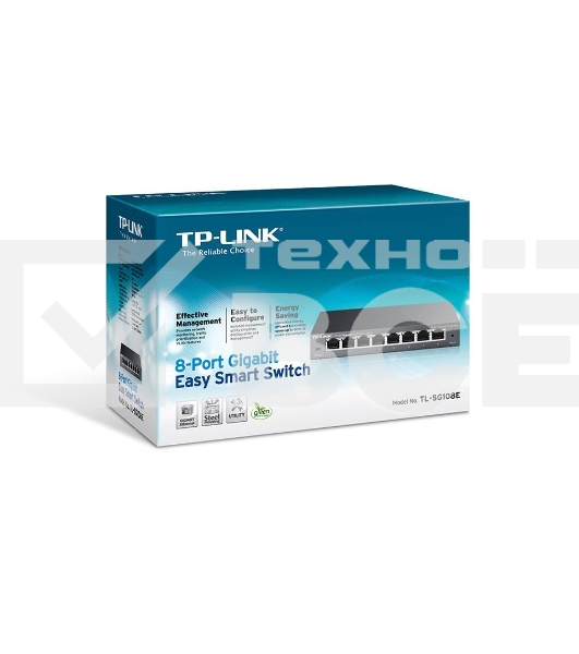 Коммутатор TP-Link SMB TL-SG108E 8-port Desktop Gigabit Switch, 8 10/100/1000M RJ45 ports