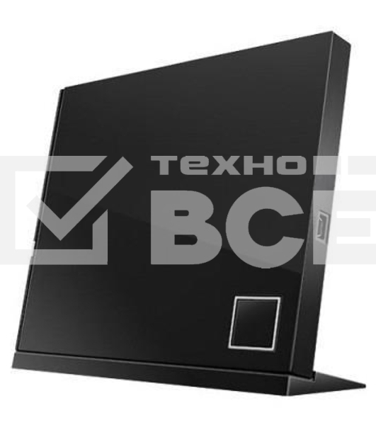 Оптический привод Blu-Ray Asus SBW-06D2X-U/BLK/G/AS черный USB slim внешний RTL