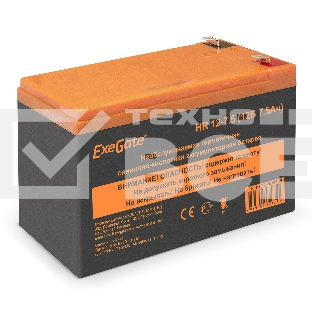 Батарея ExeGate EX285638RUS HR 12-7.5 (12V 7.5Ah 1228W, клеммы F2)