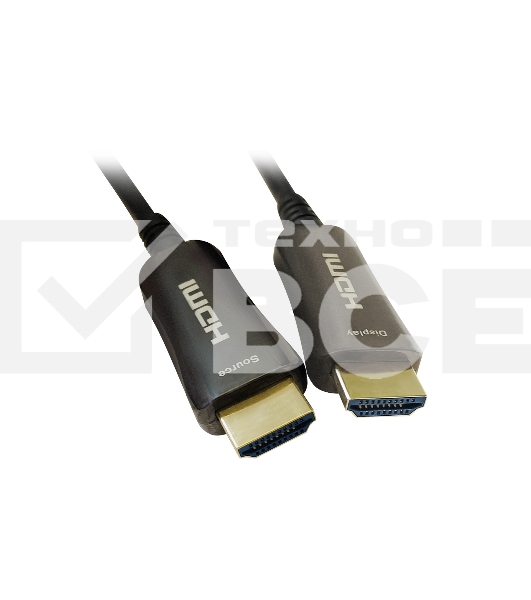Кабель аудио-видео Digma HDMI 2.0 AOC HDMI (m)/HDMI (m) 50м. позолоченные контакты черный