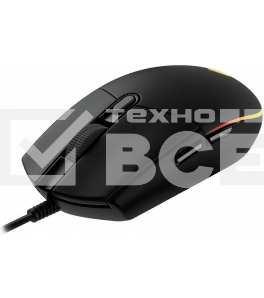 Мышь проводная Logitech G102 LIGHTSYNC черный, 8000 dpi, USB, кнопки - 6