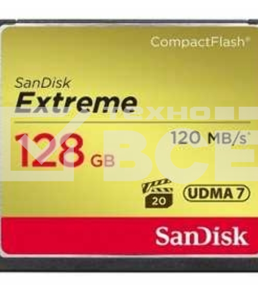 Флеш карта CF 128Gb SanDisk Extreme 120Mb/s