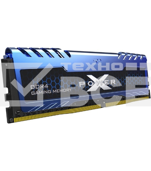 Оперативная память Silicon Power Xpower Turbine, DDR4, 8GB (1x8GB), 3600MHz, CL18, с радиатором, синий