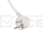 Сетевой фильтр 5 гнезд, 3м, 3х1,5мм², с автовыкл, 2 USB, белый KRANZ, фото 1
