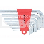 Набор ключей имбусовых Matrix HEX, 1,5–10 мм, CrV, 9 шт., короткие, сатин., фото2