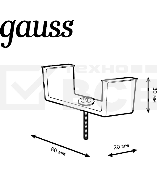 Крепление Gauss TR147 черный