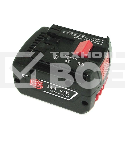Аккумулятор для Bosch (p/n: 2607336078, 2607336150, BAT607, BAT614), 3.0Ah 14.4V