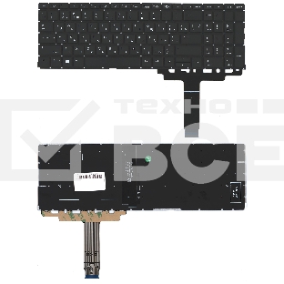 Клавиатура для ноутбука HP Probook 450 455 G8 черная с подсветкой