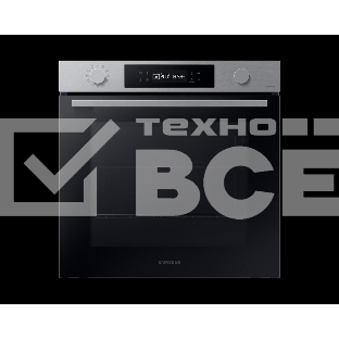Встраиваемый духовой шкаф электрический Samsung NV7B4125ZAS/WT серебристый/черный