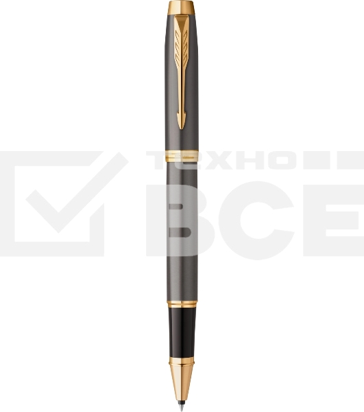 Ручка роллер Parker IM Premium Grey Core GT (2213778) F черн. черн. подар.кор.