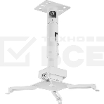 Универсальный потолочный комплект Wize Pro PRG11A-W состоящий из крепления с микрорегулировкой+штанги 15-28см +площадки к потолку для проектора, макс.расст.между креп.отверстиями 537 мм,наклон +/-15°,поворот +/- 8°,вращение 360°,до 32 кг,бел., фото 1