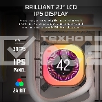 Система жидкостного охлаждения Water Cooling System Corsair iCUE LINK TITAN 240 RX LCD (240мм, белый, RGb/Fans: 2x120мм, 73.5CFM, 36dBA, 2100RPM/S: 1851, 1700, AM5, AM4), фото5