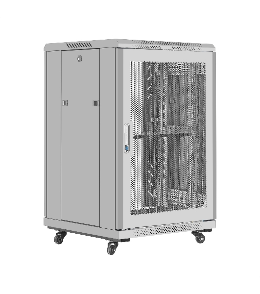 Шкаф телекоммуникационный 19' напольный 18U ExeGate EC-FS-18U.600.600.G.GREY (19”, 18U, 600x600x987mm (ШхГхВ), передняя дверь закаленное стекло, задняя перфорированная дверь, съемные боковые панели, пыле- и влагозащита IP20, встроенный вентиляционный модуль, 1 полка в комплекте, серый RAL 7035, 3 коробки)