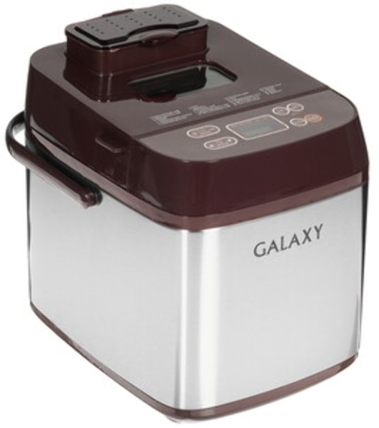 Хлебопечка Galaxy GL2700 серебристый/коричневый, 600 Вт, 0.75 кг, 19 программ