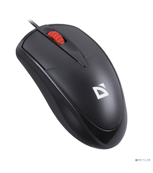 Мышь проводная Defender Icon MB-057 черный, 1000 dpi, USB, кнопки - 3
