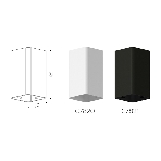 Корпус светильника C7821 SBK черный песок 70*70*H125mm MR16 GU5.3, фото9