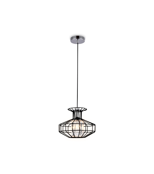 Светильник Ambrella light TR5850 BK/CL черный/прозрачный E27 max 40W D240*1200