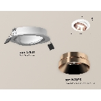 Комплект встраиваемого поворотного светильника Ambrella light XC7651025 SWH/PPG белый песок/золото розовое полированное MR16 GU5.3 (C7651, N7035), фото 1