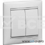 Переключатель Legrand 774408 2напр 2клав 10A Valena белый, фото5