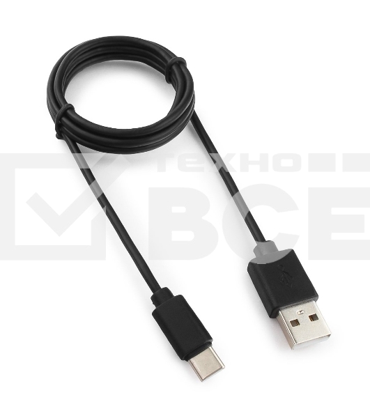 Кабель USB Гарнизон GCC-USB2-AMCM-1M, USB2.0 AM/ USB3.1 Type-C, 1м, пакет