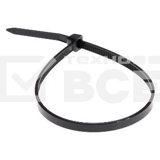 Хомут-стяжка кабельная нейлоновая Rexant 350 x4,8 мм, черная, упаковка 100 шт.