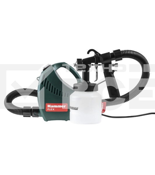 Краскопульт электрический Hammer Flex PRZ500B 500Вт 800мл бак, вязкость до 60 DIN