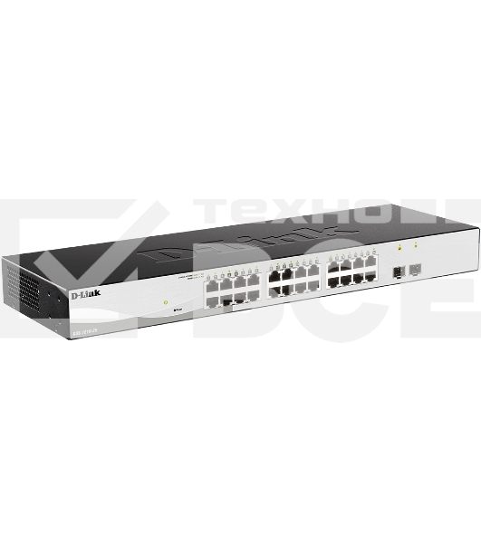 Настраиваемый коммутатор WebSmart с 24 портами 10/100/1000Base-T и 2 портами 1000Base-X SFP D-Link DGS-1210-26/F3A