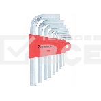 Набор ключей имбусовых Matrix HEX, 1,5–10 мм, CrV, 9 шт., короткие, сатин., фото 1