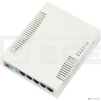 Сетевой коммутатор MikroTik RB260GS RouterBOARD 260GS 5-port Gigabit smart switch with SFP cage, SwOS, plastic case, PSU, фото3