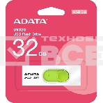 Флеш диск 32GB A-DATA UV320, USB 3.2, белый/зеленый, фото5