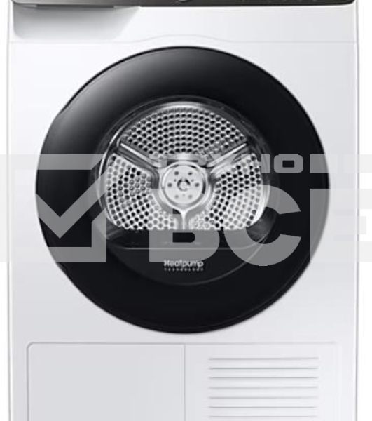 Сушильная машина Samsung DV90T5240AT/LP белый, 9 кг, сушка - тепловой насос, программ - 14, 60 x 85 x 65 см