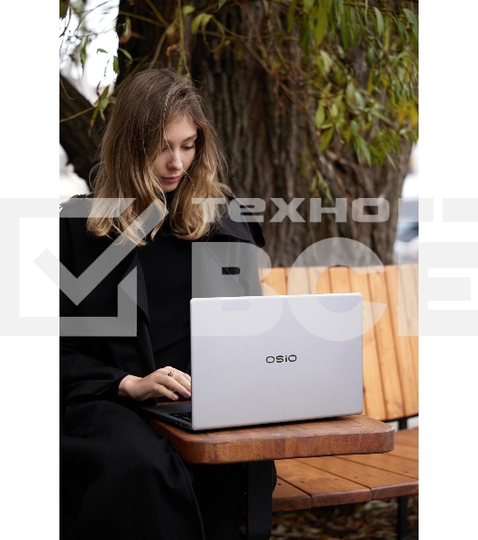 Ноутбук Osio FocusLine F160a-010 серый Ryzen 7 5700U 16Gb SSD1Tb 16.1