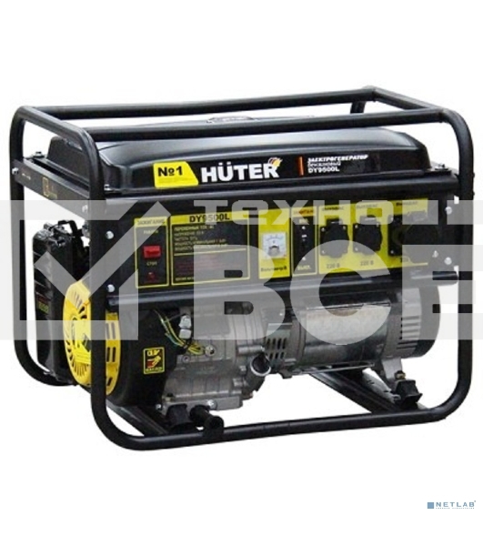 Электрогенератор бензиновый Huter DY9500L, 8 кВт, 91 дБ, 76 кг