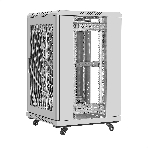 Шкаф телекоммуникационный 19' напольный 18U ExeGate EC-FS-18U.600.600.G.GREY (19”, 18U, 600x600x987mm (ШхГхВ), передняя дверь закаленное стекло, задняя перфорированная дверь, съемные боковые панели, пыле- и влагозащита IP20, встроенный вентиляционный модуль, 1 полка в комплекте, серый RAL 7035, 3 коробки), фото4
