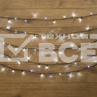 Гирлянда «Твинкл-Лайт» 20 м, темно-зеленый ПВХ, 160 LED, цвет белый