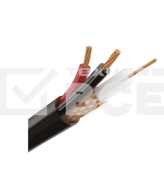 Кабель КВК-П-1.5+2х0.5  наруж.Ч бухта (м) Rexant 01-4013