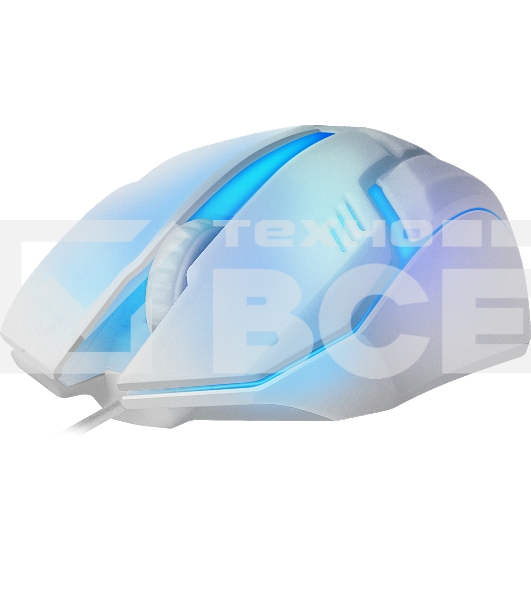 Мышь проводная Defender Cyber MB-560L белый, 1200 dpi, USB, кнопки - 3
