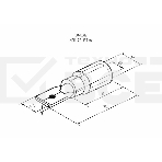 Клемма плоская изолированная штекер 4.8 мм 0.5-1.5 мм² (РПи-п 1.5-(4.8)/РПИп 1,25-5) красная Rexant, фото3