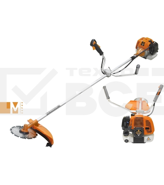 Мотокоса CARVER GBC-033M  1.5лс 2х-тактный 33см3 0.85л нож 230мм леска2.4мм