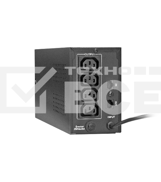 Источник бесперебойного питания ExeGate EP285473RUS Power Back BNB-850.LED.AVR.C13.RJ <850VA/480W, LED, AVR,4*IEC-C13, RJ45/11, Black>