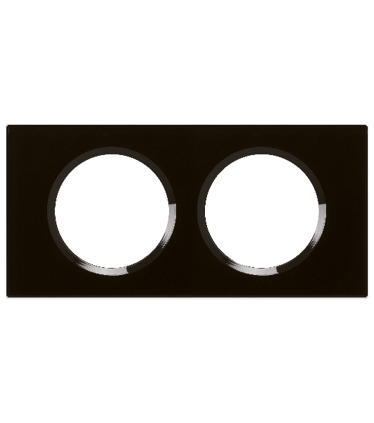 Рамка 2-ая Celiane Черное стекло