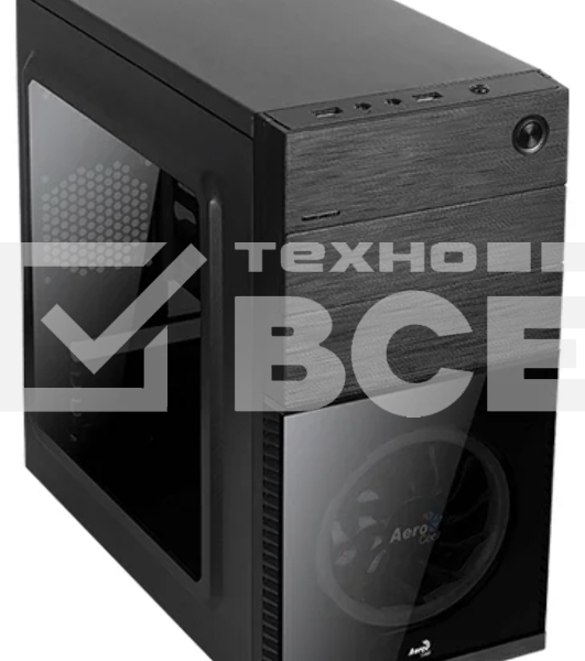 Компьютерный корпус Aerocool / Formula Cs-105 Blue (mATX, без БП, 1x USB3.0, 1x USB2.0, 1x 12cm blue LED front fan)