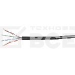 Витая пара U/UTP кат.5E 4x2x24AWG LSZH черный (305м) ITK LC3-C5E04-129, фото 1