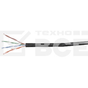 Витая пара U/UTP кат.5E 4x2x24AWG LSZH черный (305м) ITK LC3-C5E04-129