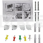 Доска пробковая Silwerhof 45x60см алюминиевая рама, фото 1