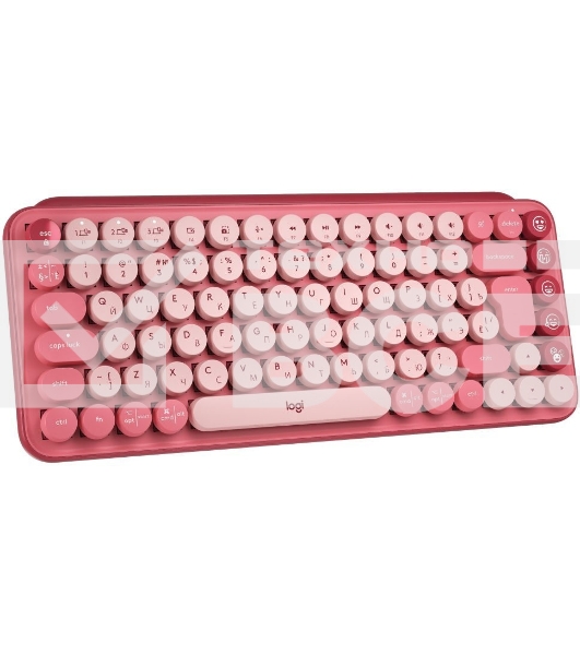 Клавиатура беспроводная Logitech POP KEYS, Heartbreaker Rose (M/N: YR0080/CU0021)
