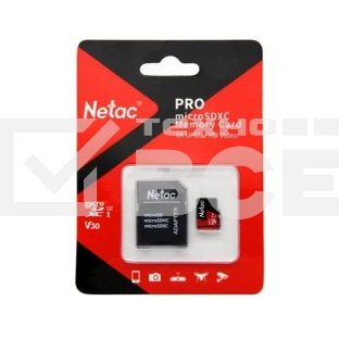 Флеш Карта MicroSD card Netac P500 Extreme Pro 256GB, retail version w/SD adapter