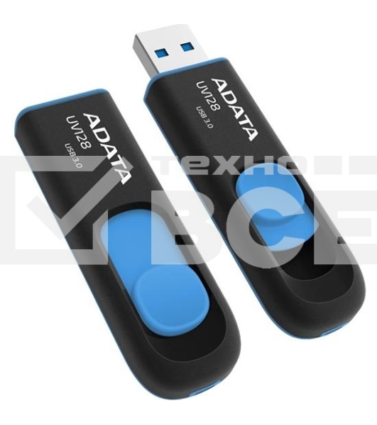 Флеш диск AData 32Gb UV128 AUV128-32G-RBE USB3.0 синий/черный
